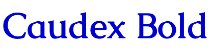Caudex Bold font